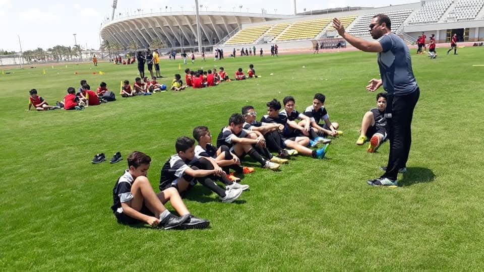 جانب من تدريبات أكاديمية نور إف سي لكرة القدم